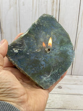 Rock Candle Gift Box - moss agate - RocciaRoba
